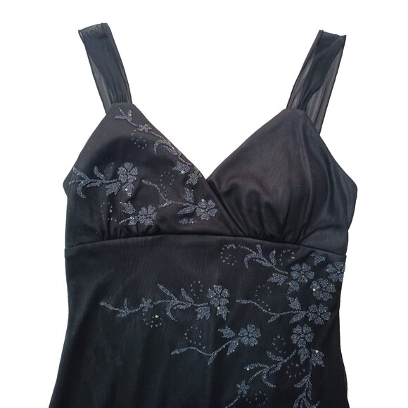 Trixxi Dresses & Skirts - Vintage Y2K Trixxi Dress Medium Black Baby Doll Mesh Dark Fairycore Whimsigoth